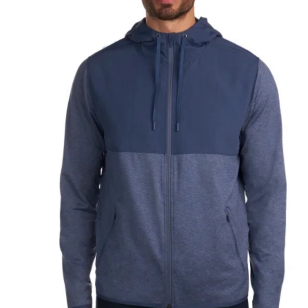 Kirkland Signature Men’s Mixed Media Jacket - BLUE